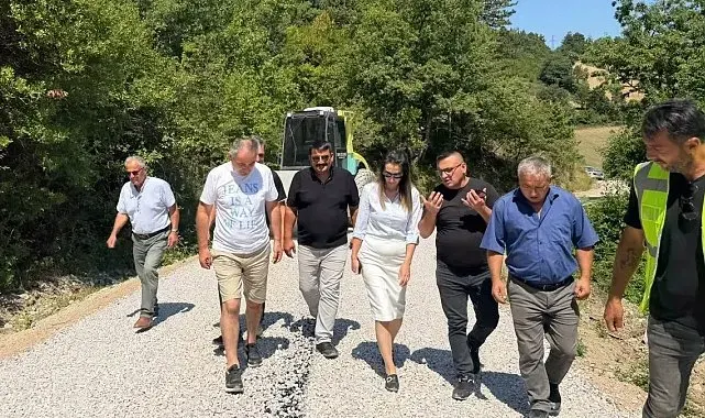 Gerze'de kırsal ulaşım çalışmaları