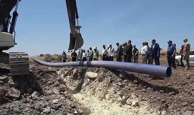 Polateli-Şahinbey OSB'de içme suyu isale hattının temeli atıldı