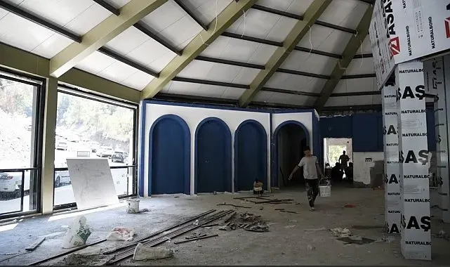Karaçay Saklı Şelale'de sosyal tesis çalışmaları sürüyor