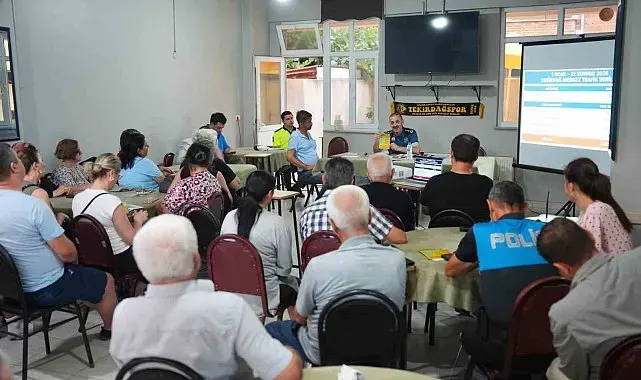 Tekirdağ Emniyeti Aydoğdu Mahallesi'nde vatandaşlarla buluştu