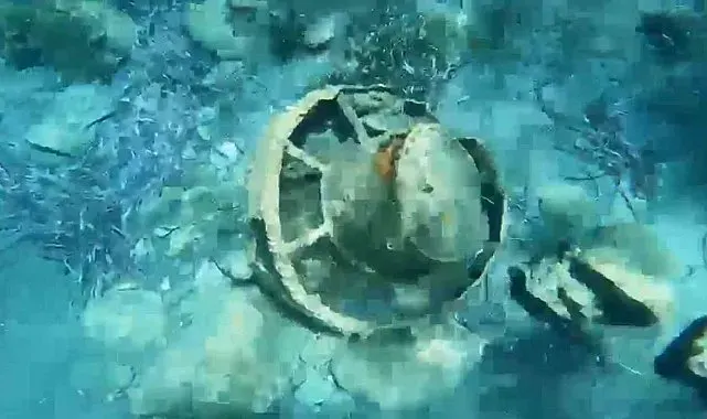 Bağlarözü Koyu'nda 2. Dünya Savaşı'ndan kalma deniz mayını imha edildi