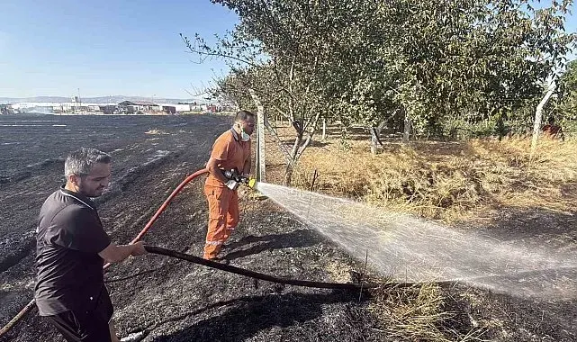 Eskişehir'de anız yangını: Alevler milyar dolarlık fabrikaya 200 metre kala durduruldu