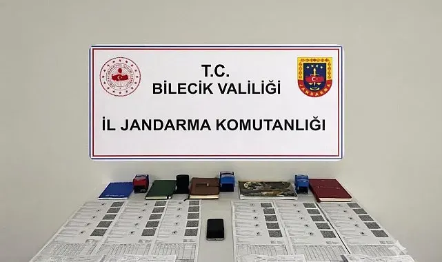 Bilecik'te 14,5 milyon liralık sahte fatura ele geçirildi, 2 kişi yakalandı