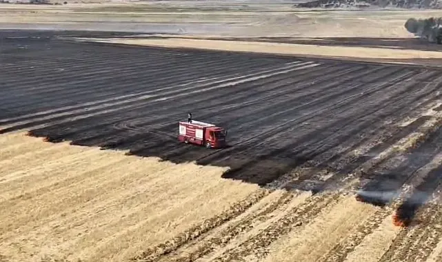 Gaziantep'te korkutan tarla yangını