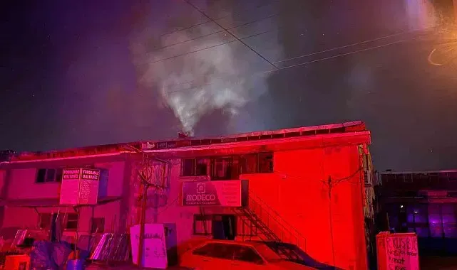 Kayseri'de Galvaniz kaplama atölyesinde çıkan yangın büyümeden söndürüldü