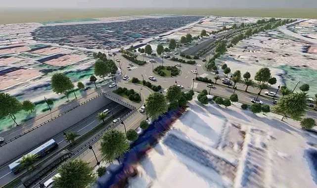 Turgutlu'nun trafik çilesini bitirecek dev projede ilk kazma vuruldu