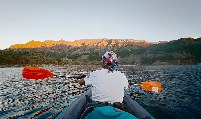2 bin 250 metre rakımda kano keyfi