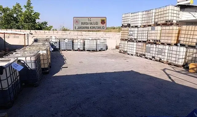 Bursa'da 10 milyon liralık sahte madeni yağ operasyonu