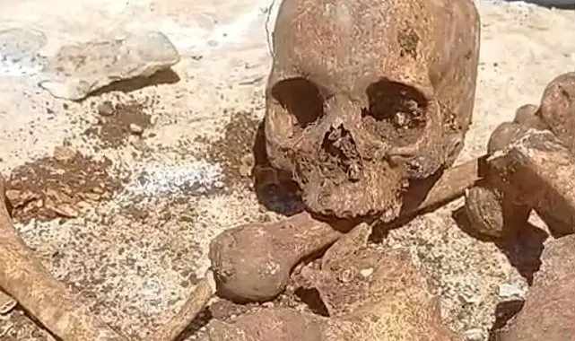 Malatya'da temel kazısında insan kemikleri bulundu