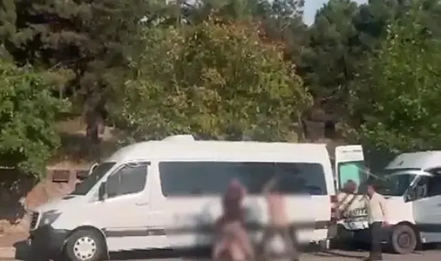Cadde ortasında dehşet anları: Demir sopalarla darp ettiler