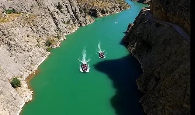 Kemaliye'de doğa ve adrenalin buluştu