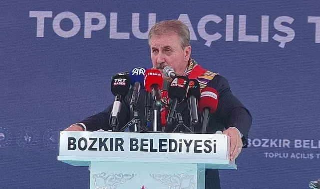 BBP Genel Başkanı Destici, Bozkır'da toplu açılış törenine katıldı