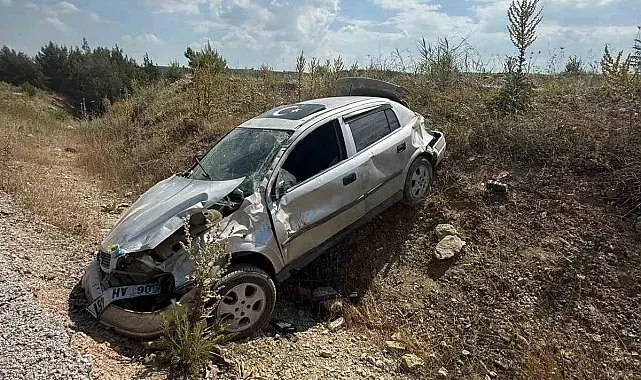 Gördes çevre yolunda kaza: 1 yaralı
