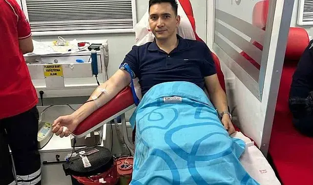 Çermik Kaymakamı Karataş kan bağışında bulundu