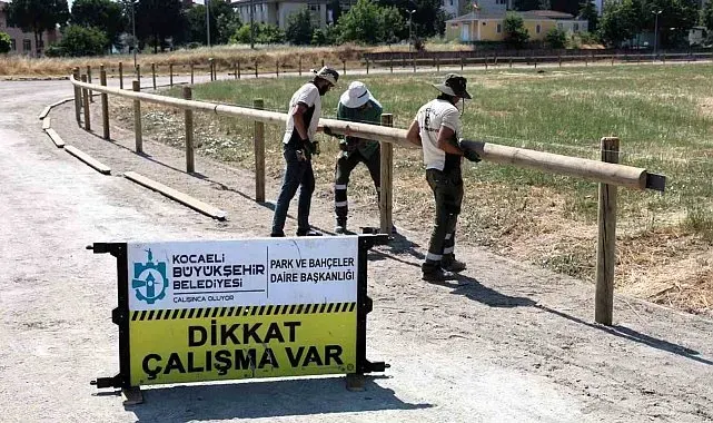Kocaeli'de Gölcük Rahvan At Tesisi yarışlar öncesi bakıma alındı