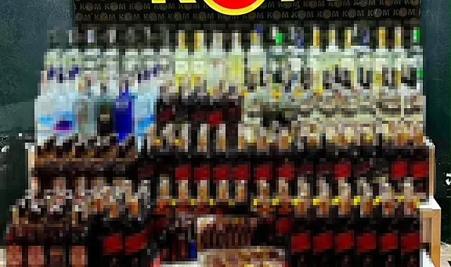 Bursa'da 297 şişe sahte alkollü içki ele geçirildi