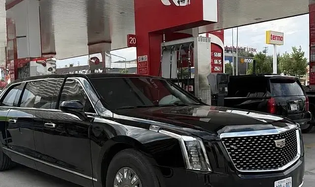 ABD Başkanı Trump'un makam aracı "canavar" Ankara yollarında