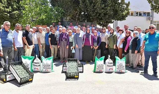 Gülnarlı üreticilere fide, ekipman ve sulama desteği
