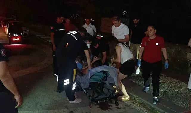 Genç kadının mazgala sıkışan ayağı itfaiye ekibi sayesinde kurtarıldı