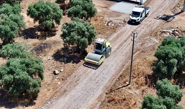 Didim'de yol çalışmaları sürüyor