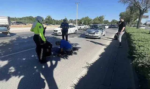 Otomobilin çarptığı bisikletli ağır yaralandı