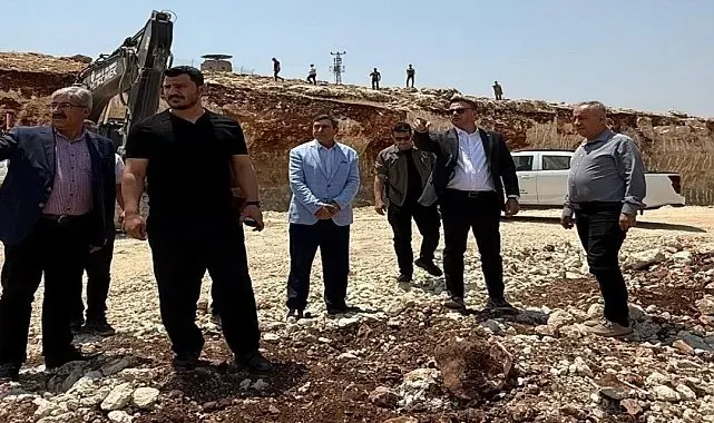 İdil'deki şantiye ve konkasör tesisinde inceleme