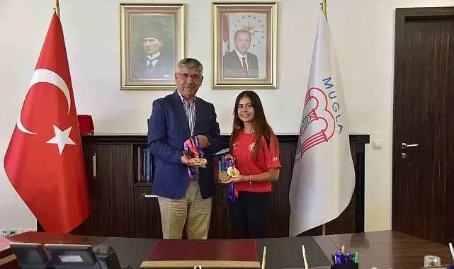MSKÜ'lü milli sporcu Burun'dan madalya ziyareti