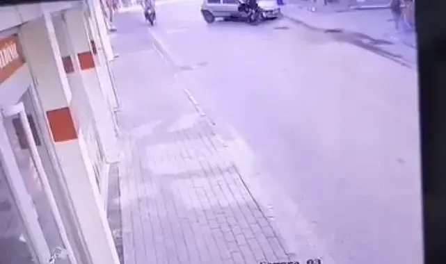 Bursa'da ilginç kaza...Yapay zeka değil, gerçek kaza görüntüsü