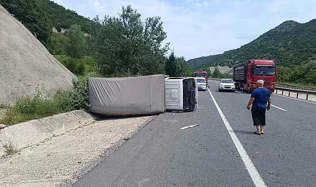 Bilecik'te kamyonetin devrildiği kazada 1 kişi yaralandı