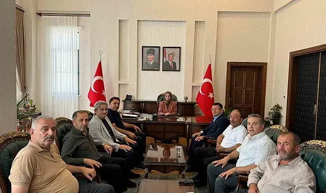 Kuluncak Belediye Başkanı Cengiz'den Kaymakam Bayguş'a ziyaret