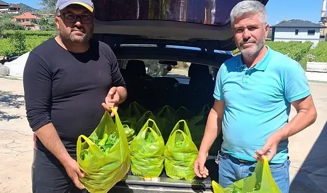 Sarıgöl'ün meşhur Emcelli biberi gurbetçilerin gözdesi oldu