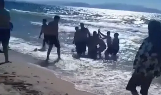 Kuşadası'nda iki kişi boğulma tehlikesi geçirdi