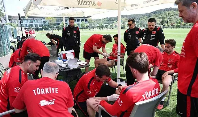 Milli oyuncular, testten geçti