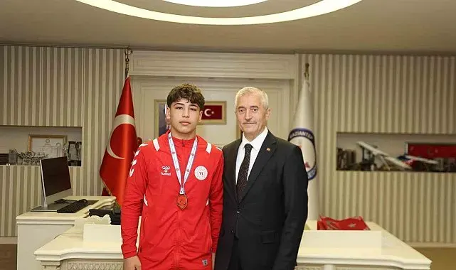 Şahinbeyli güreşçi Avrupa ikincisi