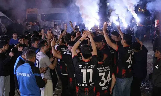 Oltu'da şampiyonluk coşkusu