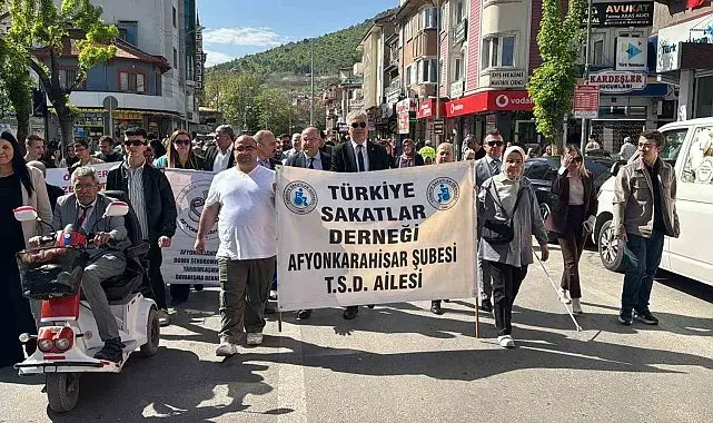 Engelliler Haftası dolayısıyla farkındalık yürüyüşü yapıldı