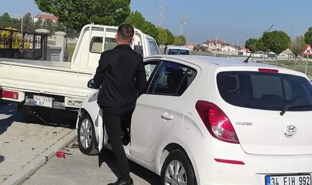 Karapınar'da trafik kazası: 1 yaralı
