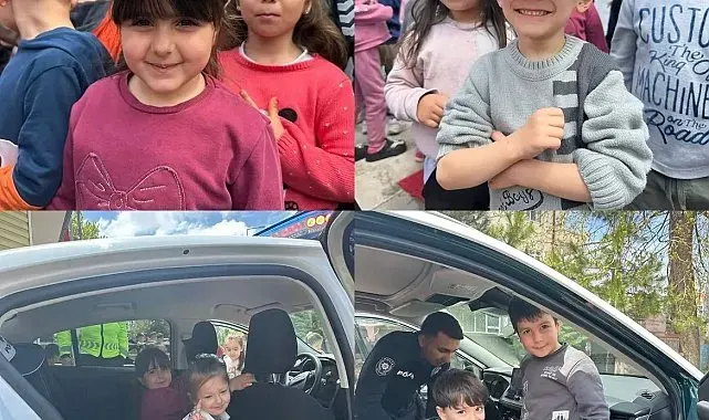 Tomarza'da minik öğrencilere trafik eğitimi