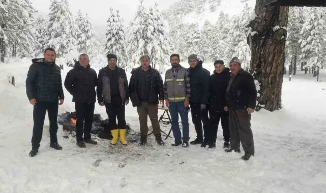Başkan Pütün, karla kaplı Topuklu Yaylasında incelemelerde bulundu