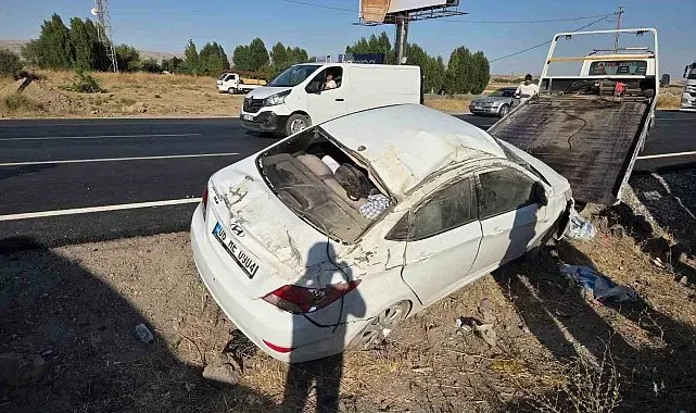 Ankara'da otomobil takla attı: 4 yaralı
