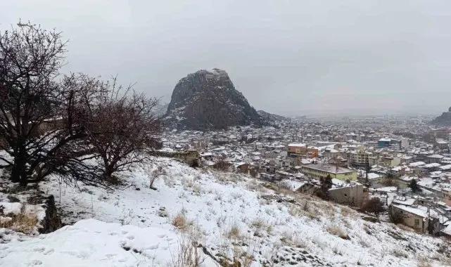 Afyonkarahisar'da kar yağışı etkili oldu
