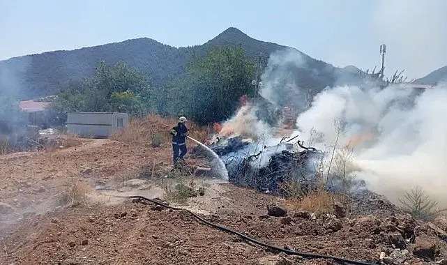Hassa'da bahçe yangını kontrol altına alındı