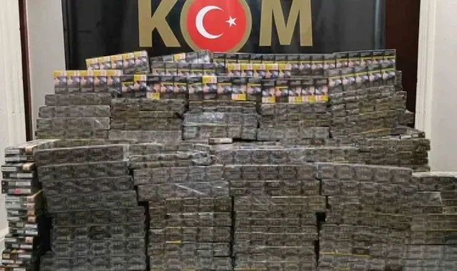 Nusaybin'de 15 bin 850 paket kaçak sigara ele geçirildi