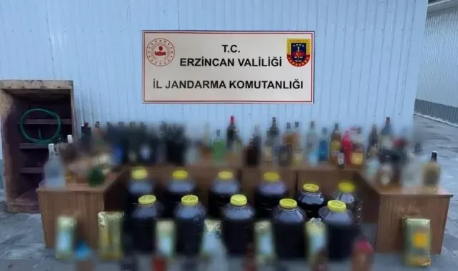 Erzincan'da sahte alkol operasyonu: 5 gözaltı