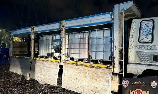 Ankara'da 8 bin litre kaçak içki ele geçirildi