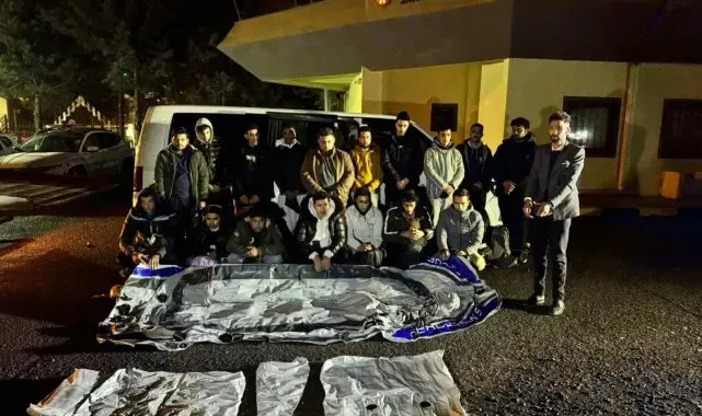 Tekirdağ'da göçmen kaçakçılığı operasyonu: 17 göçmen yakalandı