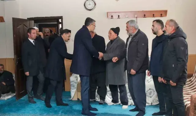 Vali Çelik, Özek ailesine taziye ziyaretinde bulundu