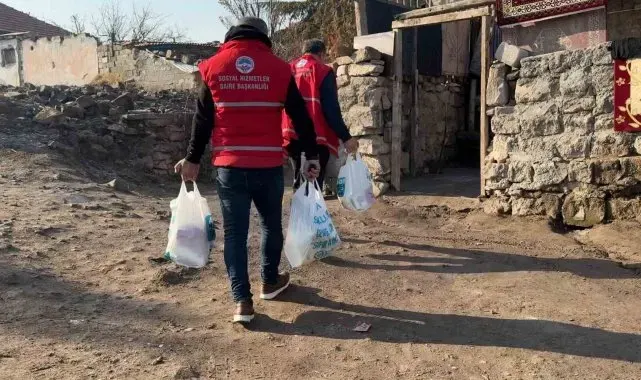 Kayseri Büyükşehir'den ihtiyaç sahibi aileye yardım eli