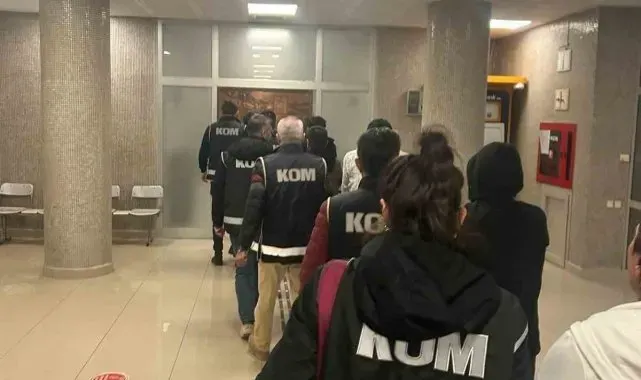 Antalya'da gasp şüphelisi 7 kişi tutuklandı