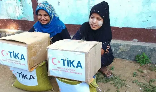 TİKA, Türkiye'nin yardım elini Myanmar'da afetzedelere uzattı